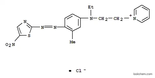 Molecular Structure of 94442-15-6 (1-[2-[ethyl[3-methyl-4-[(5-nitrothiazol-2-yl)azo]phenyl]amino]ethyl]pyridinium chloride)