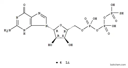 Molecular Structure of 94825-44-2 (GTP-GAMMA-S TETRALITHIUM SALT)