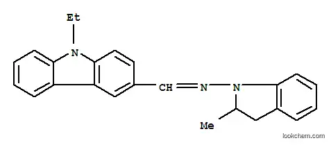 9-ETHYL-3-[[(2-METHYL-1-INDOLINYL)IMINO]METHY]CARBAZOLE