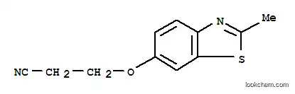 Molecular Structure of 95175-17-0 (Propionitrile, 3-[(2-methyl-6-benzothiazolyl)oxy]- (6CI,7CI))