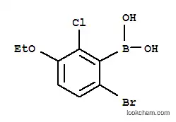 Molecular Structure of 957121-15-2 (6-Bromo-2-chloro-3-ethoxyphenylboronic acid)