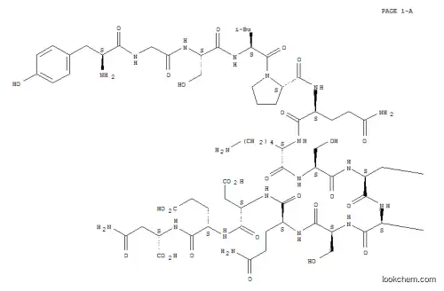 Molecular Structure of 98474-59-0 (TYR-GLY-SER-LEU-PRO-GLN-LYS-SER-GLN-ARG-SER-GLN-ASP-GLU-ASN)