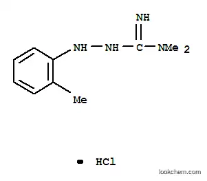 Molecular Structure of 100751-78-8 (Hydrazinecarboximidamide,N,N-dimethyl-2-(2-methylphenyl)-, hydrochloride (1:1))
