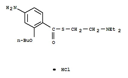 2-(4-amino-2-butoxybenzoyl)sulfanylethyl-diethylazanium chloride