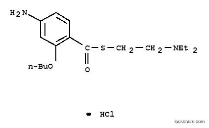 Molecular Structure of 100811-80-1 (2-[(4-amino-2-butoxybenzoyl)sulfanyl]-N,N-diethylethanaminium chloride)