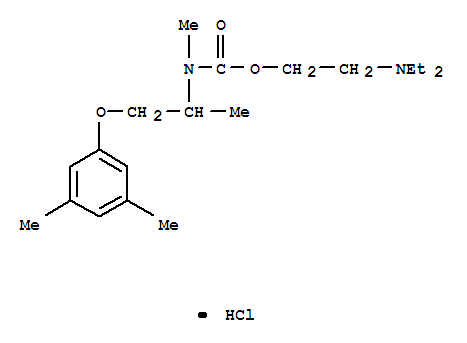 Carbamic acid,[2-(3,5-dimethylphenoxy)-1-methylethyl]methyl-, 2-(diethylamino)ethyl ester,monohydrochloride (9CI)