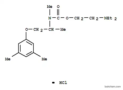 Molecular Structure of 100836-65-5 (2-({[1-(3,5-dimethylphenoxy)propan-2-yl](methyl)carbamoyl}oxy)-N,N-diethylethanaminium chloride)