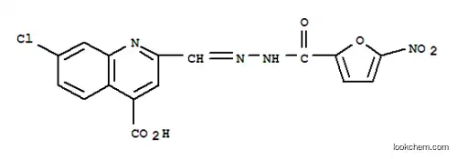 7-chloro-2-[(E)-{2-[(5-nitrofuran-2-yl)carbonyl]hydrazinylidene}methyl]quinoline-4-carboxylic acid