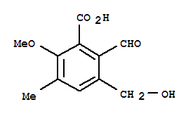 Benzoic acid,2-formyl-3-(hydroxymethyl)-6-methoxy-5-methyl-
