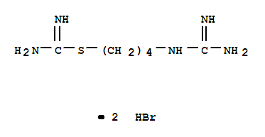 Carbamimidothioic acid,4-[(aminoiminomethyl)amino]butyl ester, dihydrobromide (9CI)
