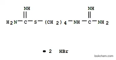 Molecular Structure of 100911-93-1 (4-[(diaminomethylidene)amino]butyl imidothiocarbamate dihydrobromide)