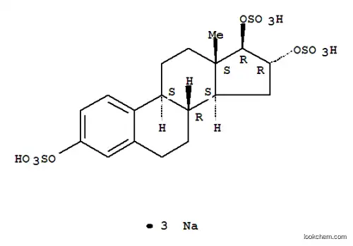 Molecular Structure of 100940-55-4 (ESTRIOL TRISULFATE TRISODIUM SALT)
