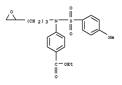 Benzoic acid,4-[[(4-methylphenyl)sulfonyl][3-(2-oxiranyl)propyl]amino]-, ethyl ester cas  10098-07-4