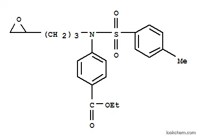 Molecular Structure of 10098-07-4 (ethyl 4-{[(4-methylphenyl)sulfonyl][3-(oxiran-2-yl)propyl]amino}benzoate)