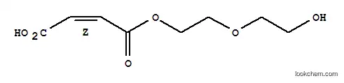 Molecular Structure of 10099-72-6 (Maleic acid hydrogen 1-[2-(2-hydroxyethoxy)ethyl] ester)