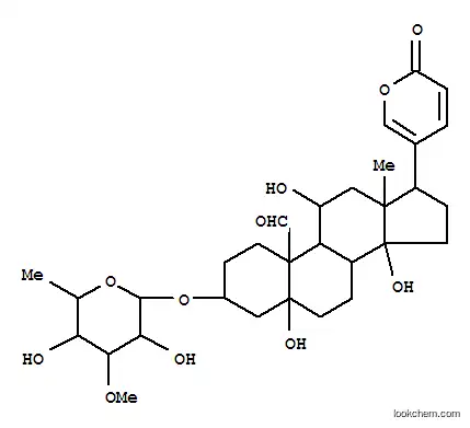 Molecular Structure of 100991-81-9 (3-[(6-deoxy-3-O-methylhexopyranosyl)oxy]-5,11,14-trihydroxy-19-oxobufa-20,22-dienolide)