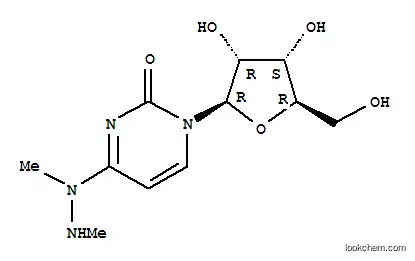 Molecular Structure of 100997-64-6 (4-(1,2-dimethylhydrazinyl)-1-(beta-D-ribofuranosyl)pyrimidin-2(1H)-one)