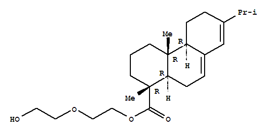 1-Phenanthrenecarboxylicacid, 1,2,3,4,4a,4b,5,6,10,10a-decahydro-1,4a-dimethyl-7-(1-methylethyl)-,2-(2-hydroxyethoxy)ethyl ester, (1R,4aR,4bR,10aR)-