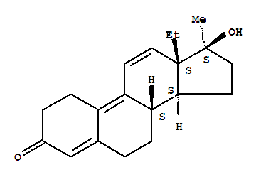 Molecular Structure of 10109-62-3 (Gona-4,9,11-trien-3-one,13-ethyl-17-hydroxy-17-methyl-, (17b)- (9CI))