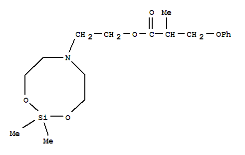 2-(2,2-dimethyl-1,3,6,2-dioxazasilocan-6-yl)ethyl2-methyl-3-(phenoxy)propanoate