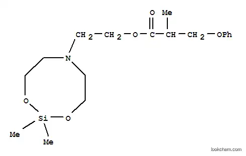 Molecular Structure of 101198-12-3 (2-(2,2-dimethyl-1,3,6,2-dioxazasilocan-6-yl)ethyl 2-methyl-3-phenoxypropanoate)