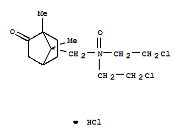 bis(2-chloroethyl)-[(1,7-dimethyl-2-oxo-7-bicyclo[2.2.1]heptanyl)methyl]-hydroxyazaniumchloride