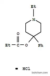 4-Piperidinol, 1-ethyl-4-phenyl-, propionate, hydrochloride