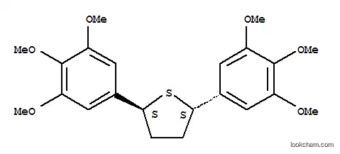 Molecular Structure of 101394-50-7 ((2S)-2,5-bis(3,4,5-trimethoxyphenyl)tetrahydrothiophene)