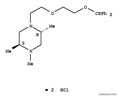 Molecular Structure of 10140-09-7 ((2R,5S)-1-{2-[2-(diphenylmethoxy)ethoxy]ethyl}-2,4,5-trimethylpiperazine dihydrochloride)