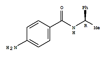 Molecular Structure of 101401-83-6 (Benzamide,4-amino-N-[(1R)-1-phenylethyl]-)