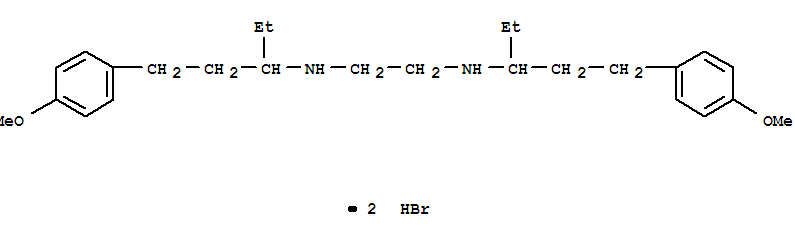 1-(4-methoxyphenyl)pentan-3-yl-[2-[1-(4-methoxyphenyl)pentan-3-ylazaniumyl]ethyl]azanium dibromide