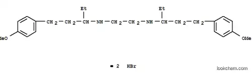 Molecular Structure of 101418-43-3 (1,2-Ethanediamine,N1,N2-bis[1-ethyl-3-(4-methoxyphenyl)propyl]-, hydrobromide (1:2))