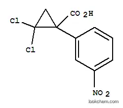 Molecular Structure of 101492-42-6 (2,2-dichloro-1-(3-nitrophenyl)cyclopropanecarboxylic acid)