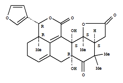 2H,9H-Furo[3',2':7,8]anthra[1,9-cd]pyran-2,5,12(3H,4H)-trione,10-(3-furanyl)-3a,5a,6,8,9a,10,12b,12c-octahydro-5a,12b-dihydroxy-4,4,9a,12c-tetramethyl-,(3aS,5aR,9aR,10R,12bS,12cS)-
