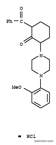 Molecular Structure of 101564-34-5 (2-[4-(2-methoxyphenyl)piperazin-1-yl]-6-(phenylcarbonyl)cyclohexanone hydrochloride)