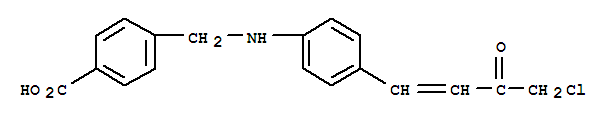 Benzoic acid,4-[[[4-(4-chloro-3-oxo-1-buten-1-yl)phenyl]amino]methyl]- cas  10161-89-4