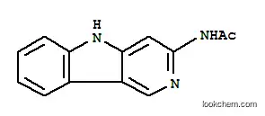 Molecular Structure of 101651-44-9 (N-5H-pyrido[4,3-b]indol-3-ylacetamide)
