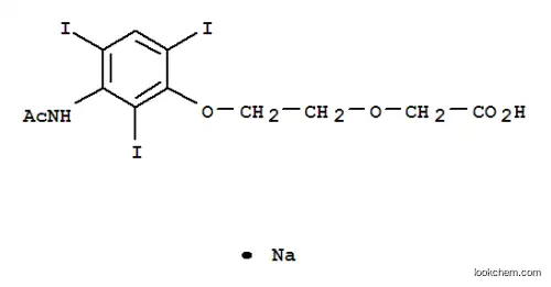 Molecular Structure of 101651-76-7 (sodium 2-[2-(3-acetamido-2,4,6-triiodo-phenoxy)ethoxy]acetate)