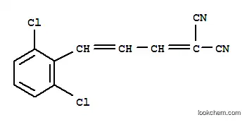 Molecular Structure of 101756-27-8 (Propanedinitrile,2-[3-(2,6-dichlorophenyl)-2-propen-1-ylidene]-)