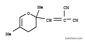Molecular Structure of 101756-28-9 ([(2,5-dimethyl-3,4-dihydro-2H-pyran-2-yl)methylidene]propanedinitrile)
