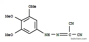 Molecular Structure of 101756-41-6 ([2-(3,4,5-trimethoxyphenyl)hydrazinylidene]propanedinitrile)
