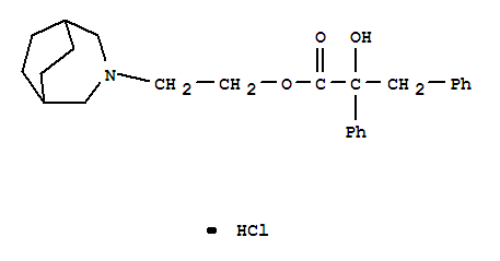 2-(3-azoniabicyclo[3.2.2]nonan-3-yl)ethyl2-hydroxy-2,3-diphenylpropanoate chloride