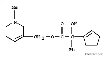 Molecular Structure of 101756-60-9 ((1-methyl-1,2,5,6-tetrahydropyridin-3-yl)methyl cyclopent-1-en-1-yl(hydroxy)phenylacetate)