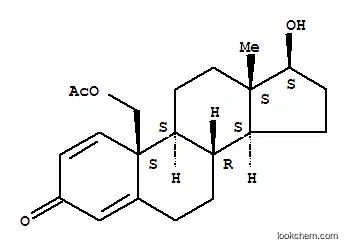 Molecular Structure of 101831-46-3 ((17beta)-17-hydroxy-3-oxoandrosta-1,4-dien-18-yl acetate)