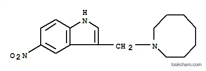 Molecular Structure of 101831-98-5 (3-(azocan-1-ylmethyl)-5-nitro-1H-indole)