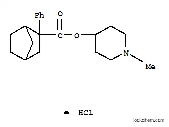 Molecular Structure of 101832-35-3 (1-methylpiperidin-4-yl 2-phenylbicyclo[2.2.1]heptane-2-carboxylate hydrochloride)