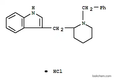 Indole, 3-(1-benzyl-2-piperidylmethyl)-, hydrochloride