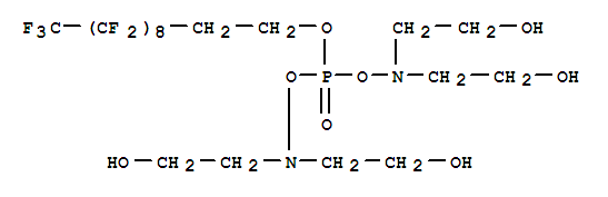 4,6-Dioxa-3,7-diaza-5-phosphanonane-1,9-diol,3,7-bis(2-hydroxyethyl)-5-[(3,3,4,4,5,5,6,6,7,7,8,8,9,9,10,10,11,11,11-nonadecafluoroundecyl)oxy]-,5-oxide (9CI)