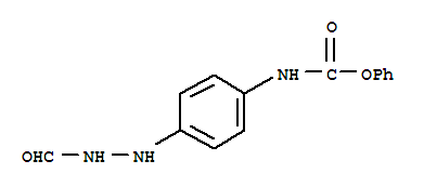 Carbamic acid,[4-(2-formylhydrazino)phenyl]-, phenyl ester (9CI)