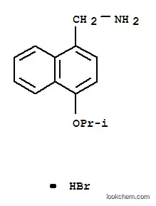 Molecular Structure of 101931-30-0 ((4-propan-2-yloxynaphthalen-1-yl)methylazanium bromide)